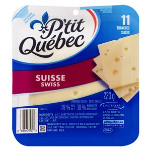 Fromage suisse 11 tranches 220gr