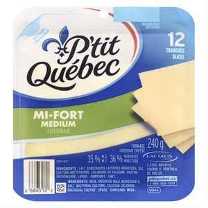 Fromage mi-fort 12 tranches 240gr