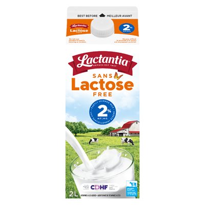 Lait sans lactose 2% 2lt