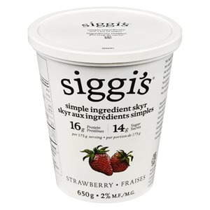 Yogourt fraise 2% 650gr