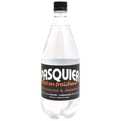 Eau de source gazéifiée pamplemousse 1lt