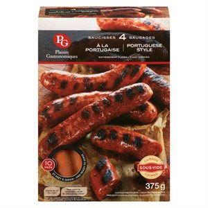 Saucisses à la portugaise cuite 375gr