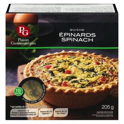 Quiche épinards 205gr