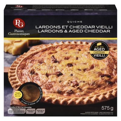 Quiche lardon & cheddar vieilli 575gr