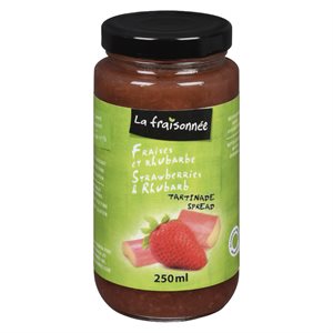 Tartinade fraises & rhubarbe 250ml