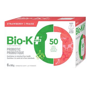 Probiotique lait fermenté fraise 6x98gr