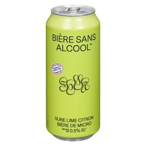 Bière sans alcool sûre lime et citron 473ml