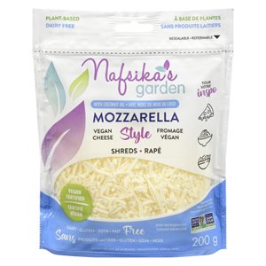 Style mozzarella râpé sans laitier / lactose / gluten 200gr