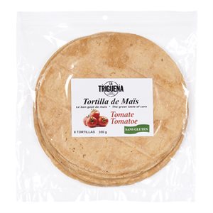 Tortillas mais tomate 8" 350gr