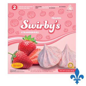 Bouchées de meringue aux fraises 40 gr