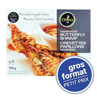 Crevette papillons marinées 700gr