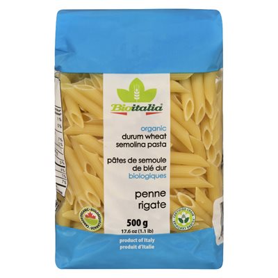 Pâtes penne rigate bio 500gr