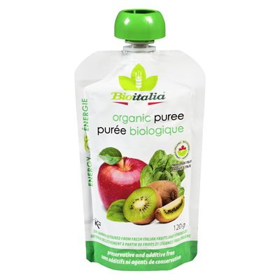 Purée de pomme / kiwi / épinard bio 120gr