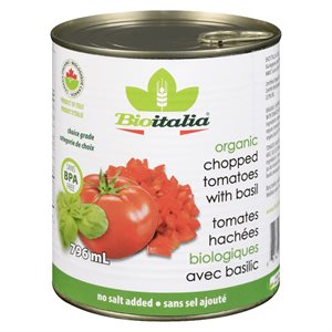 Tomates Hachées en Dés & Basilic 796ml