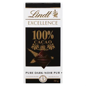 Chocolat 100% cacao 50gr