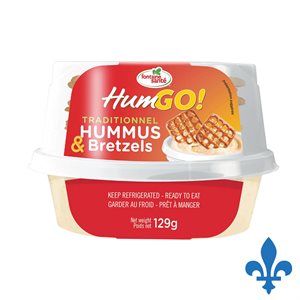 Hummus mini go pretzel 129gr