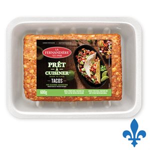 Porc assaisonné mélange tacos 600gr