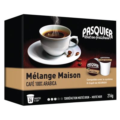 Café mélange maison k-cup 24un 216gr