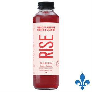 Breuvage fermenté pétillant hibiscus & églantier 414ml