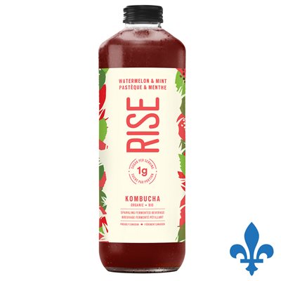 Breuvage fermenté pétillant pastèque & menthe 1lt