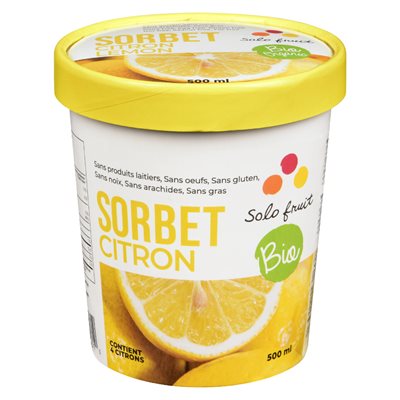 Sorbet citron bio 500ml