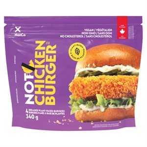 Burgers poulet base plante sans lactose 340gr