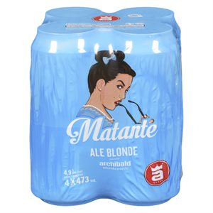 Bière ale blonde 4.9% can 4x473ml