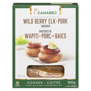 Saucisse cuite wapiti baie des champs 300gr