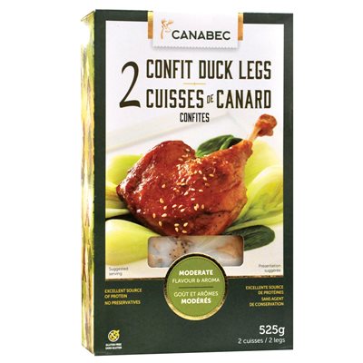 2 cuisses de canard confites 525gr