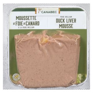 Moussette foie poire william 90gr