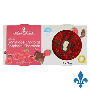 Gâteau framboise chocolat 2x80gr