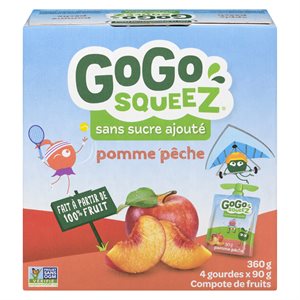 Compote pomme & pêche 360gr
