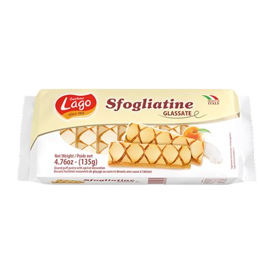 Biscuits de pâte feuillettés glazé 135gr